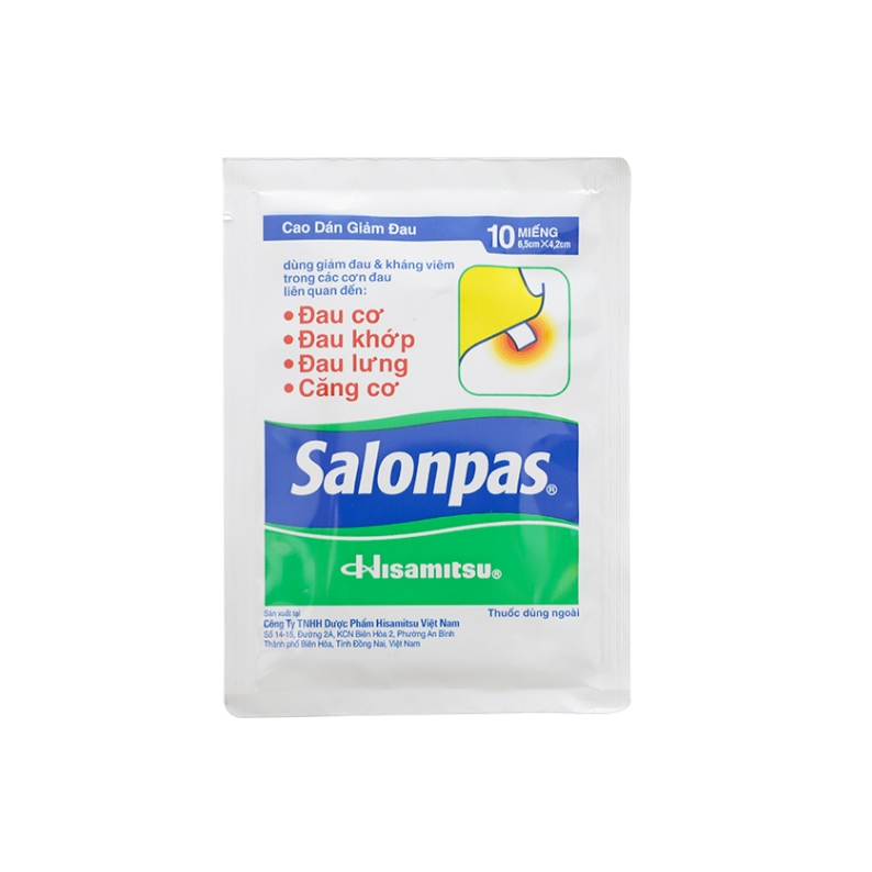 Dán Salonpas giảm đau