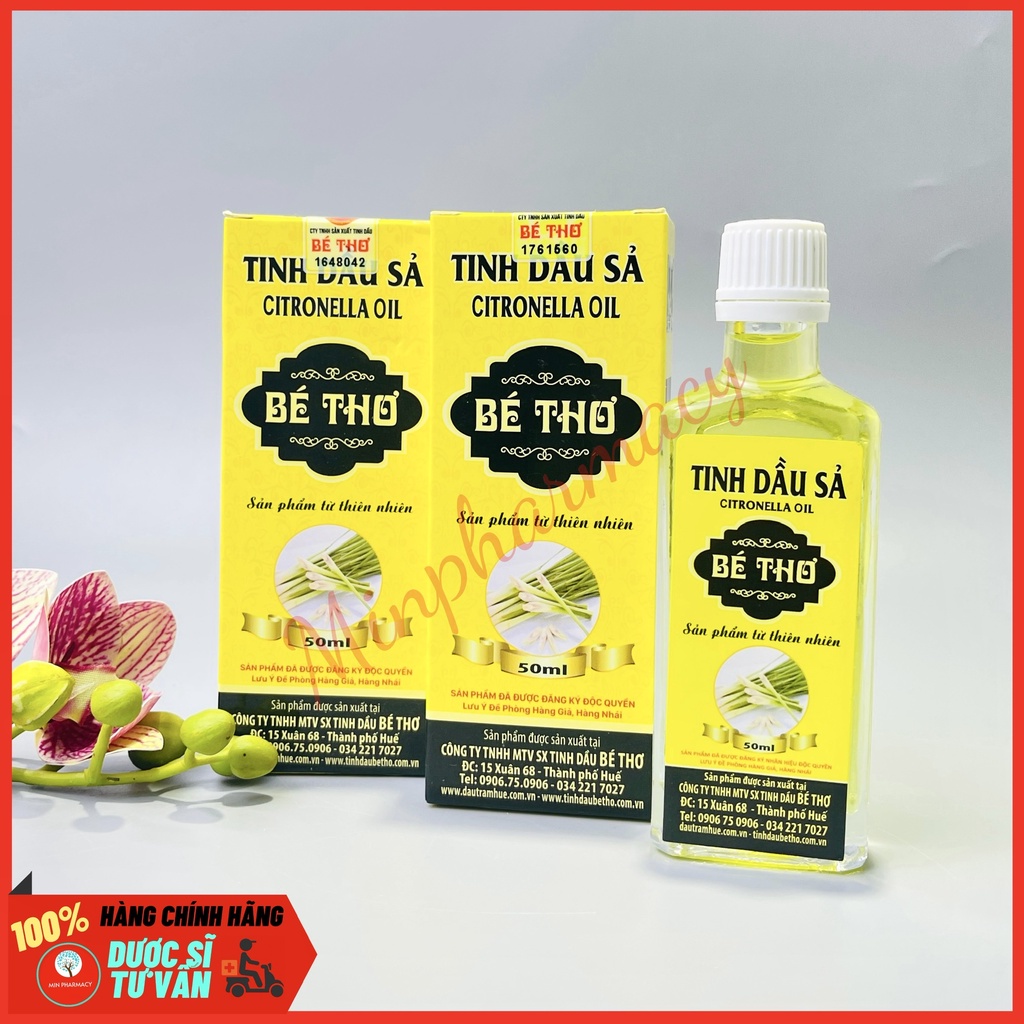 Tinh Dầu Sả Java Bé Thơ Huế 50ml - Đuổi Muỗi, Xông Phòng 2 Tinh Dầu Sả Java Bé Thơ Huế 50ml - Đuổi Muỗi, Xông Phòng - Ảnh 2