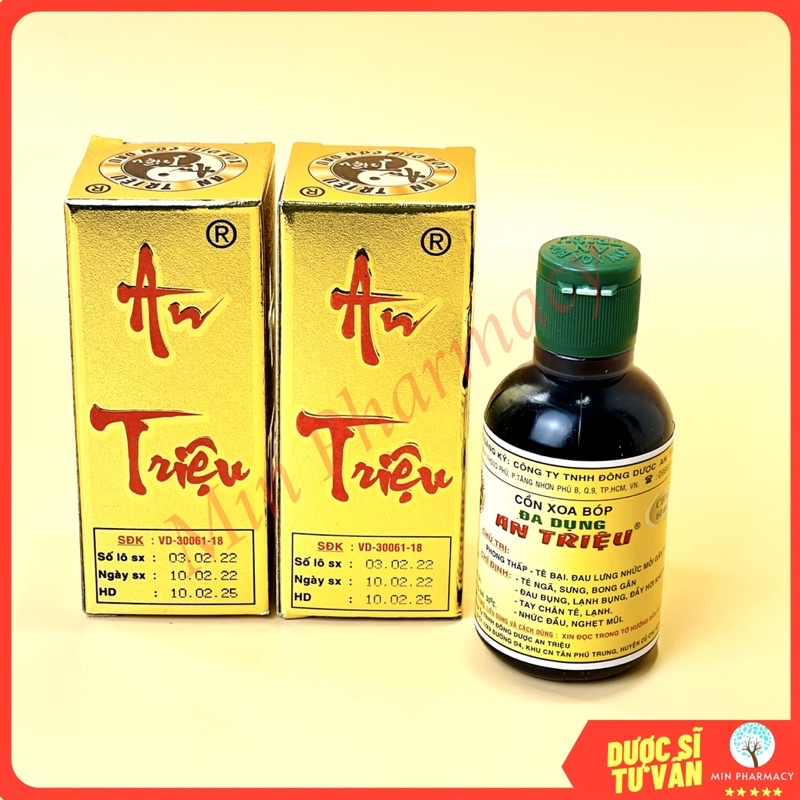 Cồn Xoa Bóp AN TRIỆU - Chai 60ml 2 Cồn Xoa Bóp AN TRIỆU - Chai 60ml - Ảnh 2