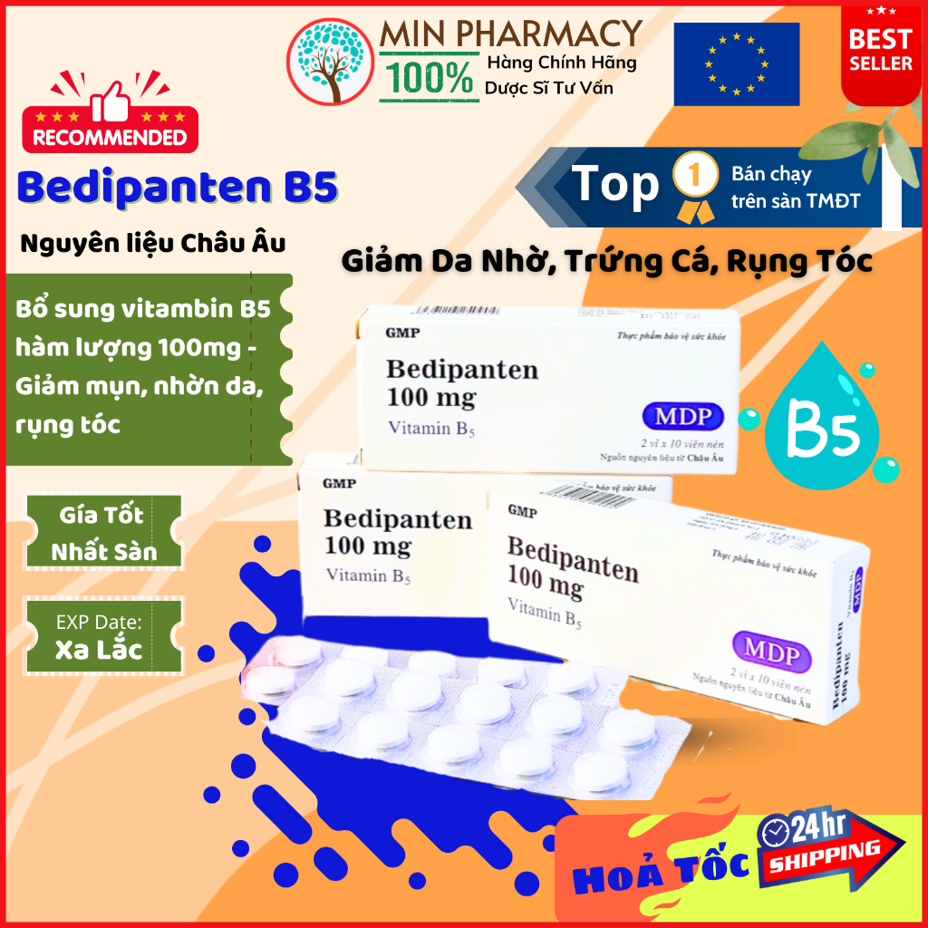 Bedipanten 100mg Mediphar hộp 20 viên