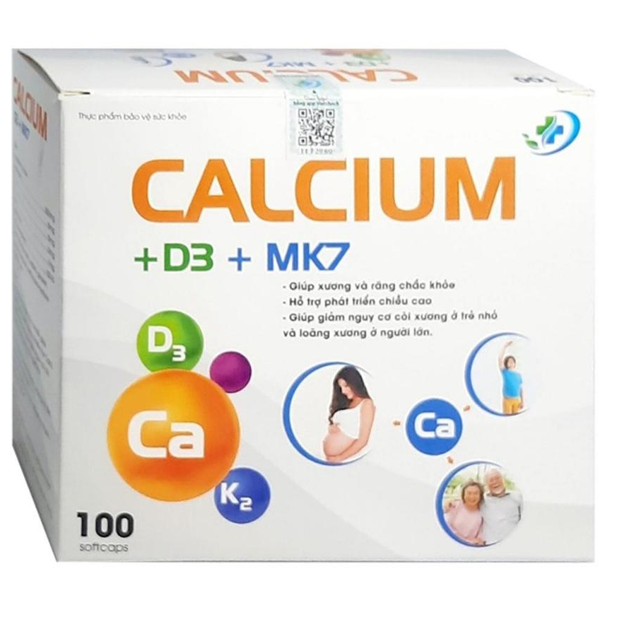 Viên uống Calcium D3+MK7 (Hộp 100 viên)