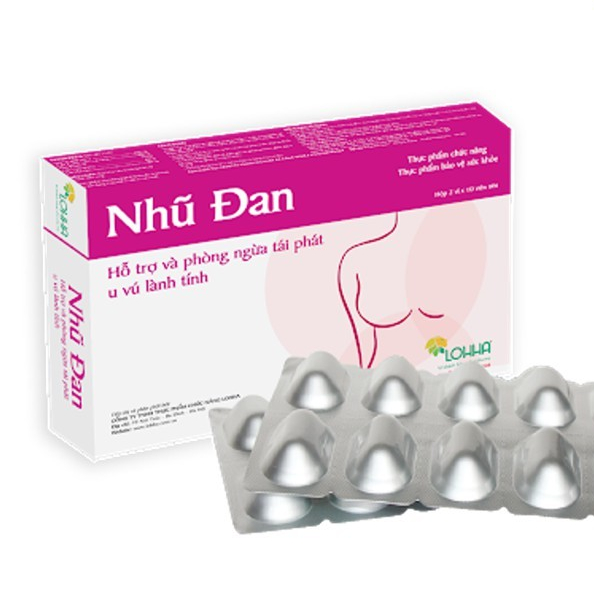 Nhũ Đan Hỗ u xơ tuyến vú hộp 20 viên 1 Nhũ Đan Hỗ u xơ tuyến vú hộp 20 viên