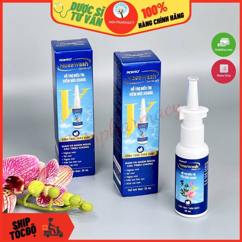 Xịt viêm mũi xoang Rohto NoseWash 35ml