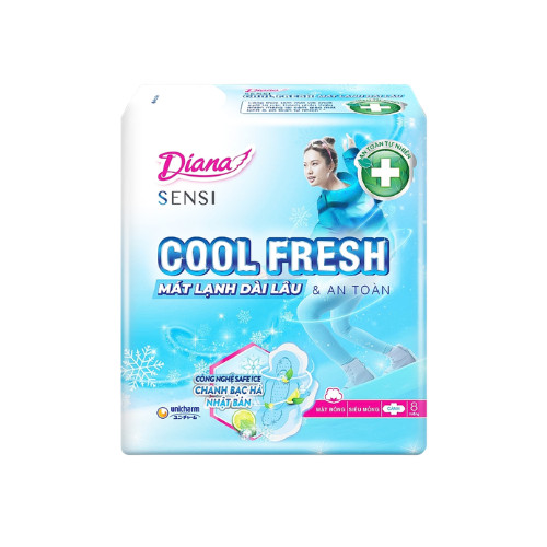 Băng Vệ Sinh DIANA Cool cánh Gói 8 miếng 1 Băng Vệ Sinh DIANA Cool cánh Gói 8 miếng