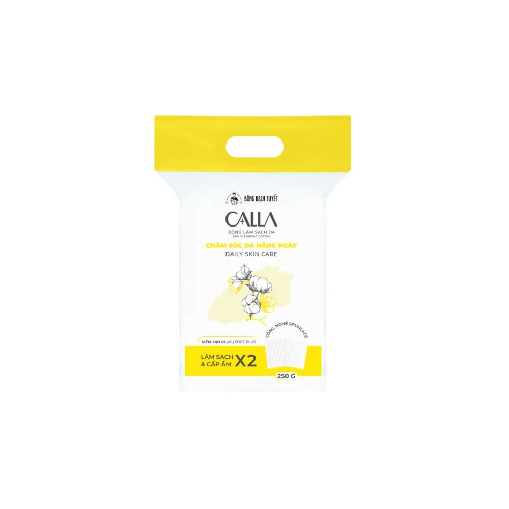 Bông tẩy trang Calla 250g Mềm Mịn, Làm Sạch Hiệu Quả 1 Bông tẩy trang Calla 250g Mềm Mịn, Làm Sạch Hiệu Quả