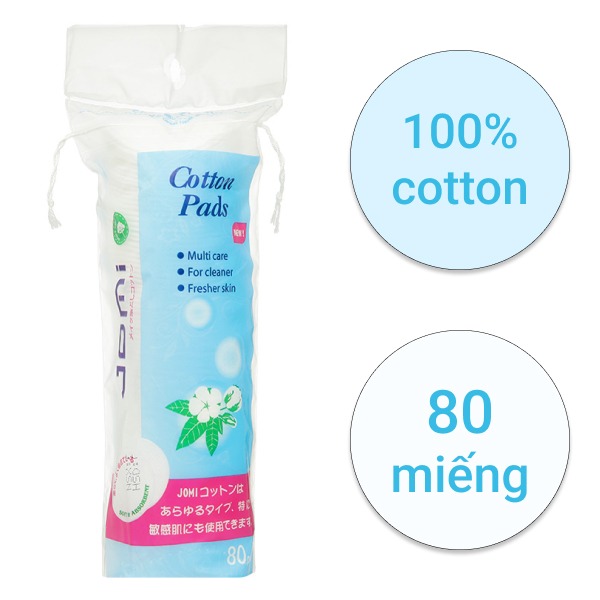 Bông Tẩy Trang JOMI 80 Miếng Làm Sạch Da 2 Bông Tẩy Trang JOMI 80 Miếng Làm Sạch Da - Ảnh 2