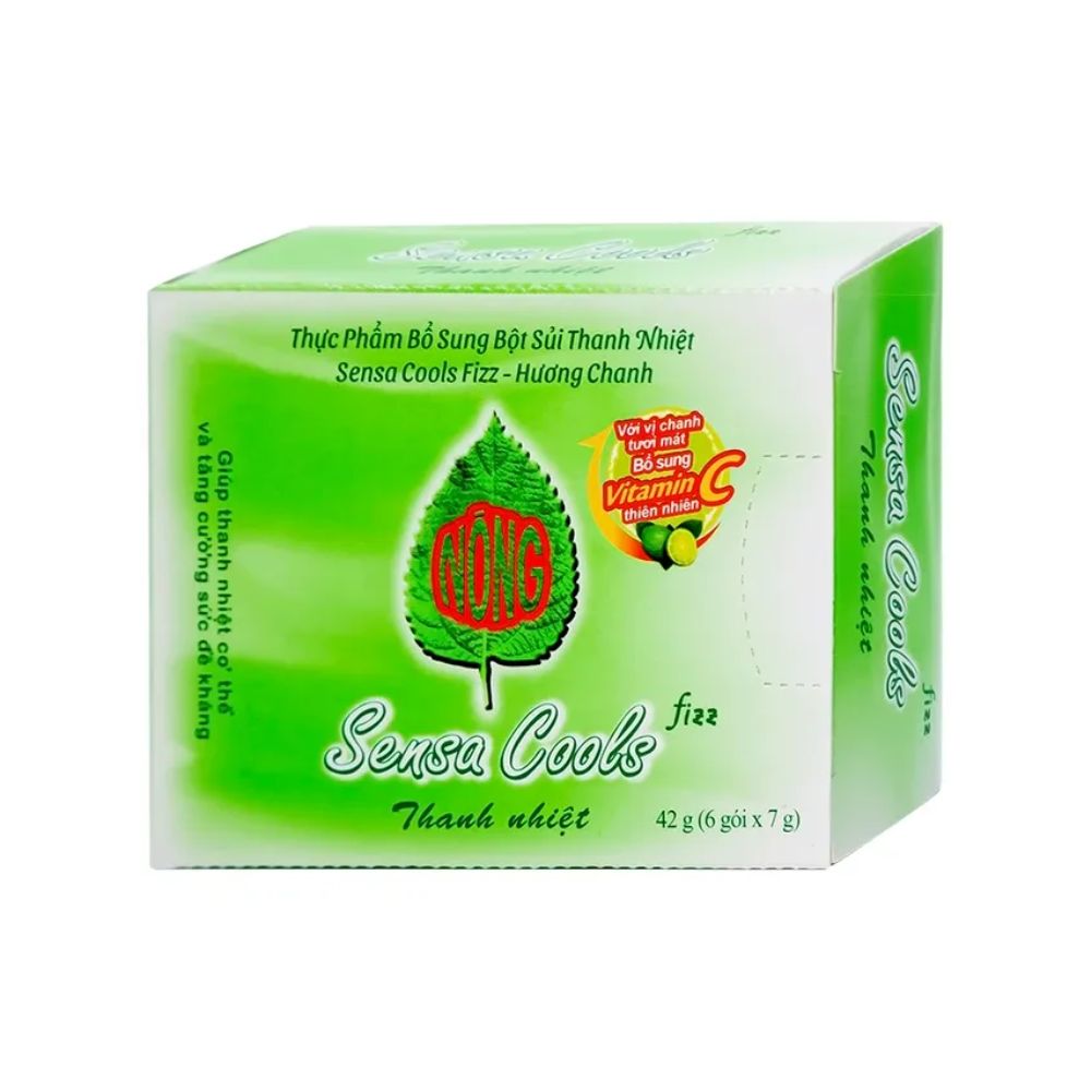 Bột Sủi Sensa Cools Hộp 6 Gói Hỗ Trợ Giảm Triệu Chứng Cảm Lạnh, Viêm Họng 1 Bột Sủi Sensa Cools Hộp 6 Gói Hỗ Trợ Giảm Triệu Chứng Cảm Lạnh, Viêm Họng