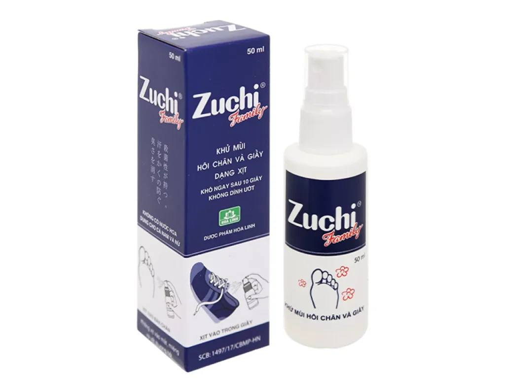 Chai xịt Zuchi Family Hoa Linh hỗ trợ khử mùi hôi chân và giày (chai 50ml) 1 Chai xịt Zuchi Family Hoa Linh hỗ trợ khử mùi hôi chân và giày (chai 50ml)