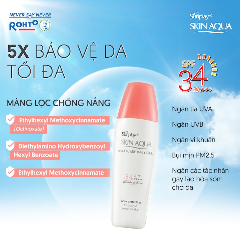 Kem Chống Nắng Sunplay Mild Care SPF34 PA+++ 25g Cho Da Nhạy Cảm 4 Kem Chống Nắng Sunplay Mild Care SPF34 PA+++ 25g Cho Da Nhạy Cảm - Ảnh 4