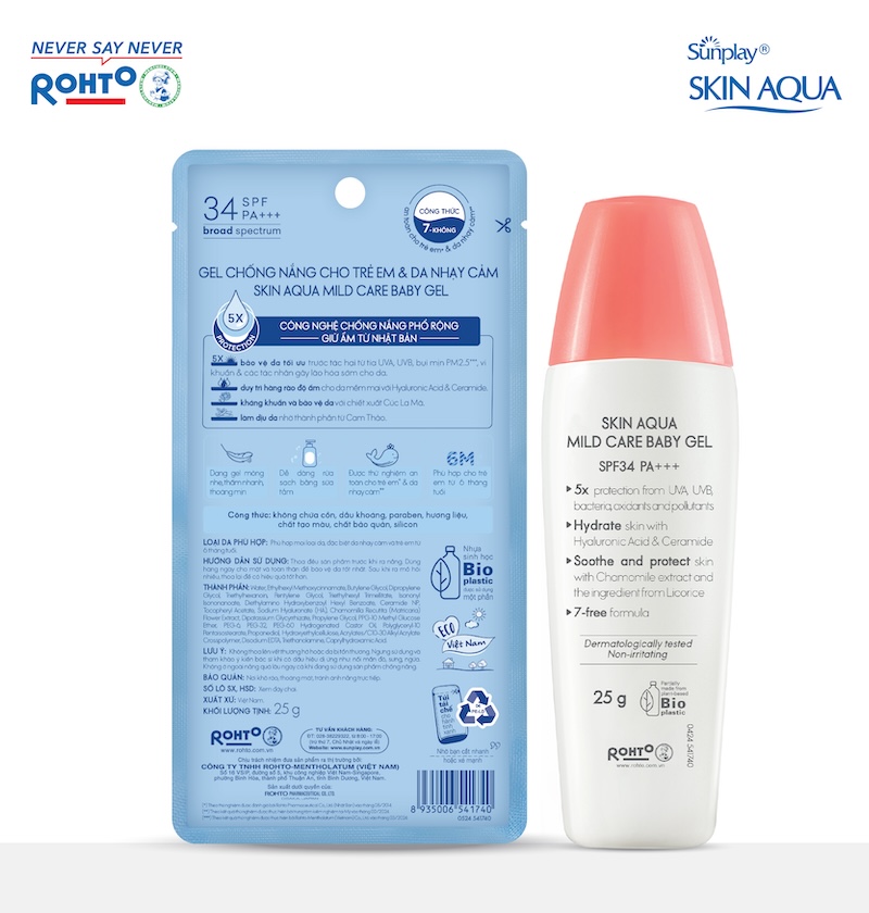 Kem Chống Nắng Sunplay Mild Care SPF34 PA+++ 25g Cho Da Nhạy Cảm 5 Kem Chống Nắng Sunplay Mild Care SPF34 PA+++ 25g Cho Da Nhạy Cảm - Ảnh 5