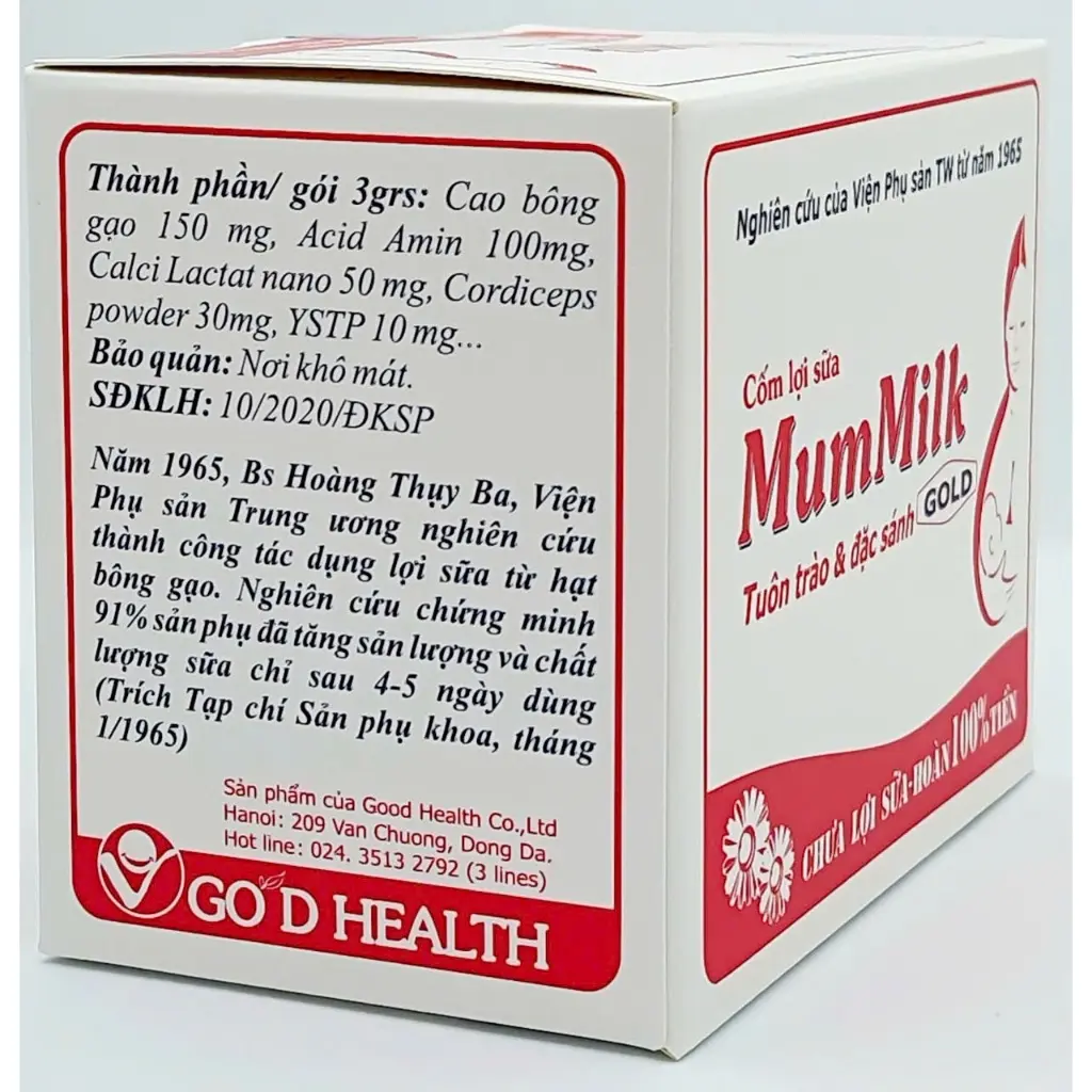 Cốm Mum Milk Trắng - Hộp 20 gói 3 Cốm Mum Milk Trắng - Hộp 20 gói - Ảnh 3