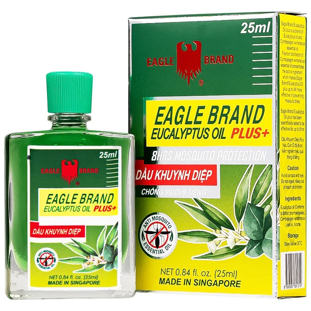Dầu Con Ó Mỹ 2 nắp Eagle Brand Eucalyptus Oil - Chống muỗi 25ml 2 Dầu Con Ó Mỹ 2 nắp Eagle Brand Eucalyptus Oil - Chống muỗi 25ml - Ảnh 2