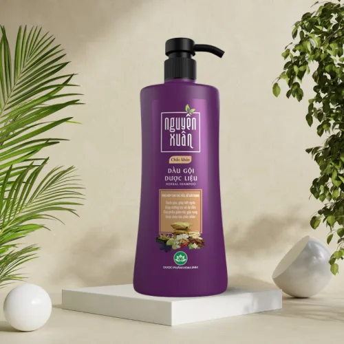 Dầu Gội Dược liệu NGUYÊN XUÂN - Chắc khoẻ (tím) 450ml 2 Dầu Gội Dược liệu NGUYÊN XUÂN - Chắc khoẻ (tím) 450ml - Ảnh 2