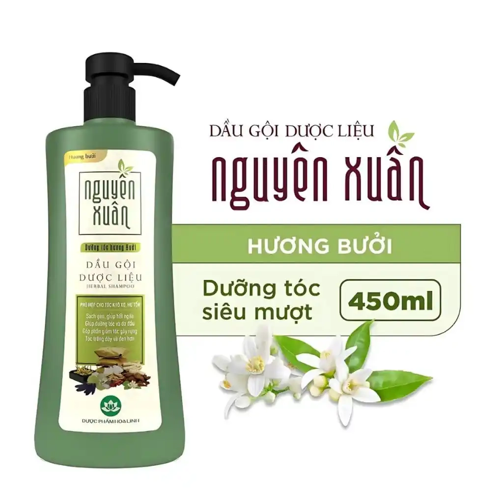 Dầu Gội Dược liệu NGUYÊN XUÂN - Hương bưởi 450ml vòi 3 Dầu Gội Dược liệu NGUYÊN XUÂN - Hương bưởi 450ml vòi - Ảnh 3