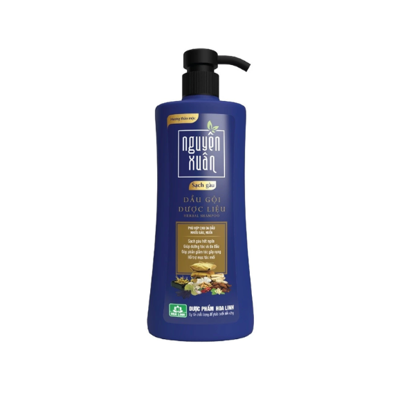 Dầu Gội Dược liệu NGUYÊN XUÂN - Sạch gàu 450ml vòi 1 Dầu Gội Dược liệu NGUYÊN XUÂN - Sạch gàu 450ml vòi