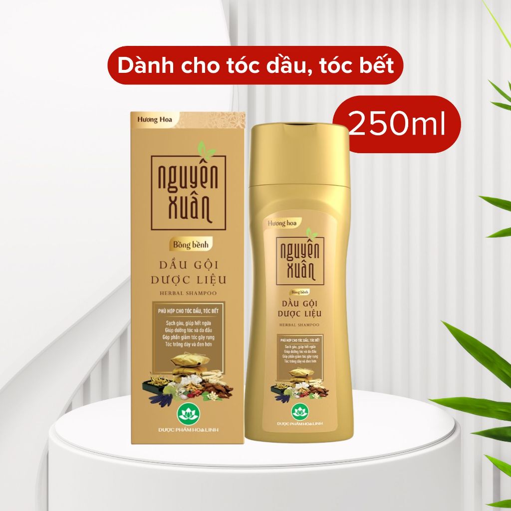 Dầu gội dược liệu Nguyên Xuân vàng 250ml Làm Sạch, Nuôi Dưỡng Tóc Chắc Khỏe 2 Dầu gội dược liệu Nguyên Xuân vàng 250ml Làm Sạch, Nuôi Dưỡng Tóc Chắc Khỏe - Ảnh 2