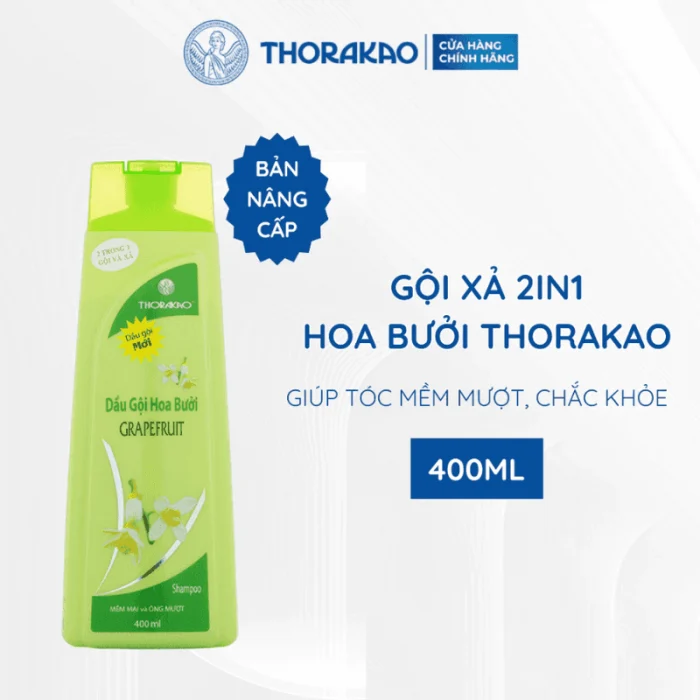 Dầu Gội Thorakao Hoa Bưởi 400ml Giúp Làm Sạch Và Nuôi Dưỡng Tóc Chắc Khỏe 2 Dầu Gội Thorakao Hoa Bưởi 400ml Giúp Làm Sạch Và Nuôi Dưỡng Tóc Chắc Khỏe - Ảnh 2