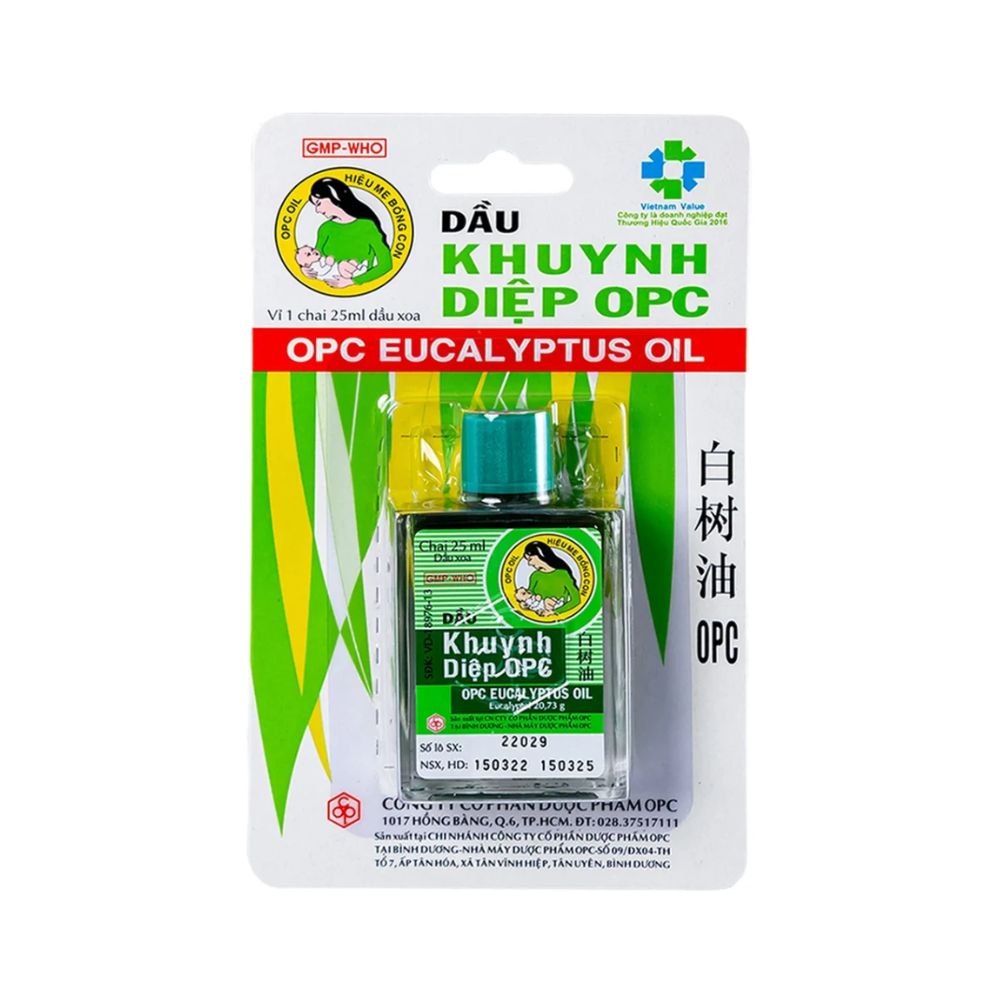 Dầu Khuynh Diệp OPC 25ml làm ấm cơ thể, xoa bóp ngoài da 2 Dầu Khuynh Diệp OPC 25ml làm ấm cơ thể, xoa bóp ngoài da - Ảnh 2