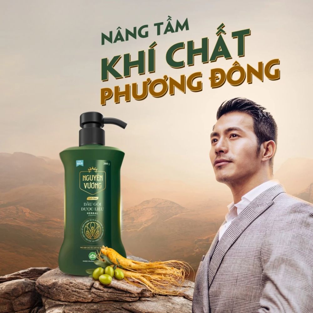 Dầu gội Dược liêu Nguyên Vương Nam giới Hương lịch lãm (chai 260ml) - Minpharmacy 2 Dầu gội Dược liêu Nguyên Vương Nam giới Hương lịch lãm (chai 260ml) - Minpharmacy - Ảnh 2
