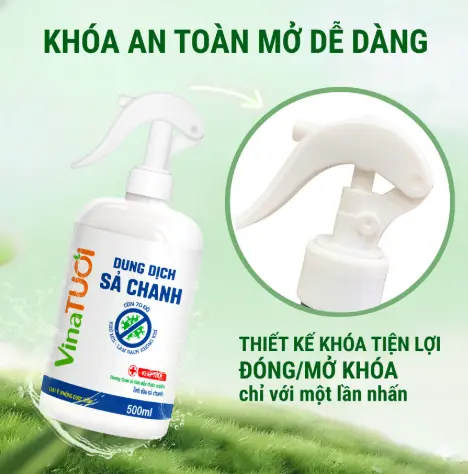 Dung dịch sả chanh Vina Tươi 500ml Khử Khuẩn, Làm Thơm Đa Năng 3 Dung dịch sả chanh Vina Tươi 500ml Khử Khuẩn, Làm Thơm Đa Năng - Ảnh 3
