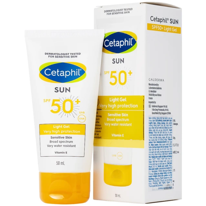 Gel chống nắng da khô nhạy cảm Cetaphil Sun SPF 50+ Light Gel 2 Gel chống nắng da khô nhạy cảm Cetaphil Sun SPF 50+ Light Gel - Ảnh 2