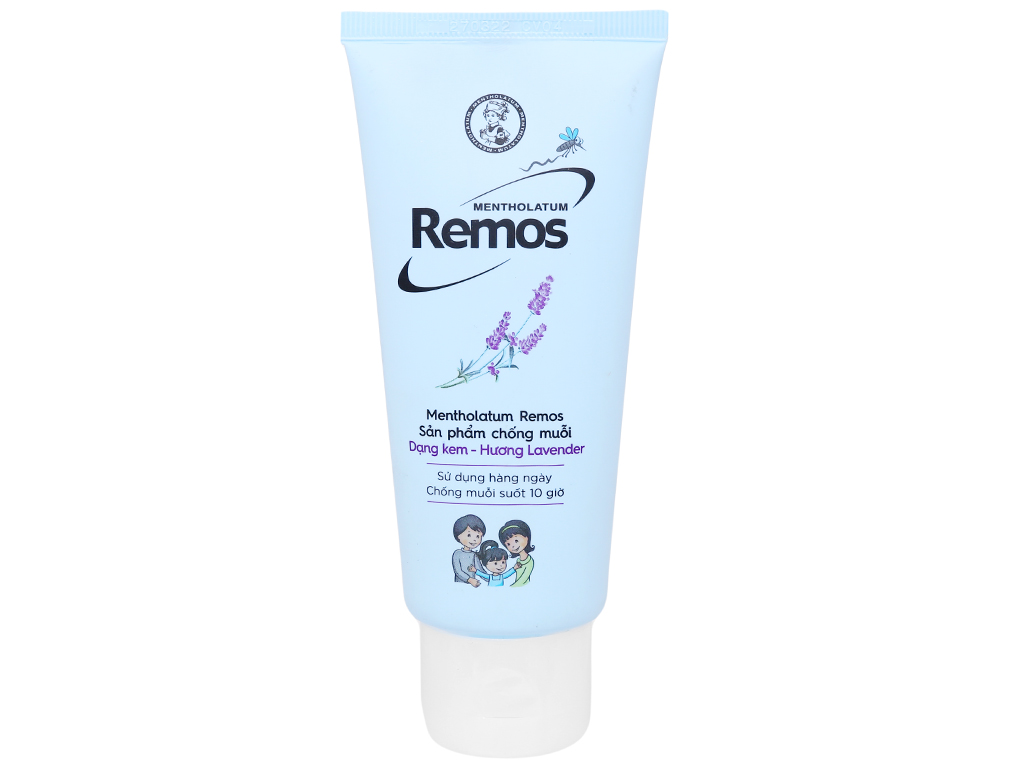 KEM BÔI CHỐNG MUỖI REMOS - Hương Lavender - Chai 70g 1 KEM BÔI CHỐNG MUỖI REMOS - Hương Lavender - Chai 70g