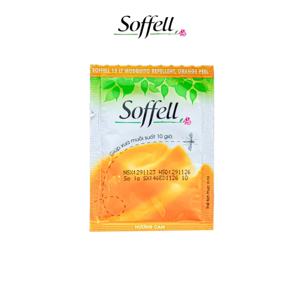 KEM BÔI DA CHỐNG MUỖI SOFFELL Gói 6G - Hương Cam 1 KEM BÔI DA CHỐNG MUỖI SOFFELL Gói 6G - Hương Cam