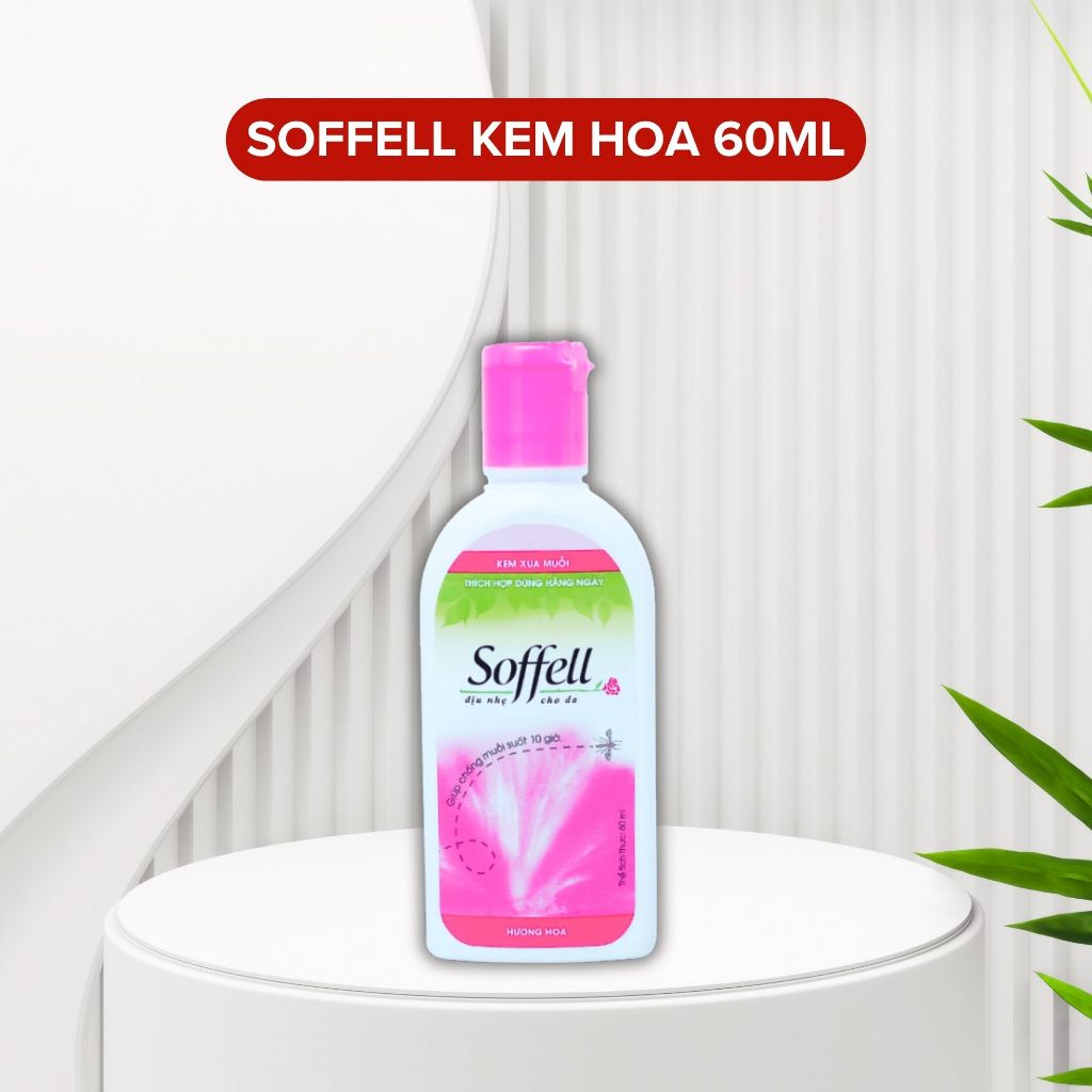 Kem Chống Muỗi Soffell Hương Hoa 60g Hỗ Trợ Xua Muỗi Bảo Vệ Đến 8 Giờ 2 Kem Chống Muỗi Soffell Hương Hoa 60g Hỗ Trợ Xua Muỗi Bảo Vệ Đến 8 Giờ - Ảnh 2