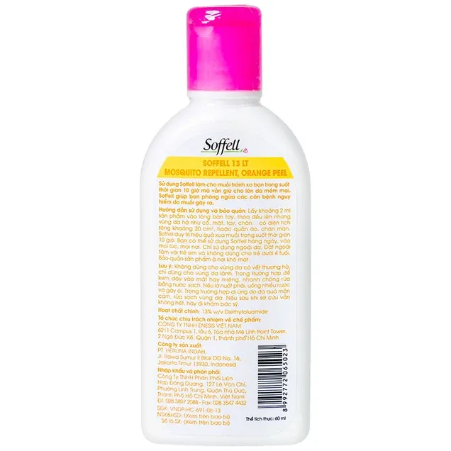 KEM CHỐNG MUỖI SOFFELL 60g - Hương Cam 2 KEM CHỐNG MUỖI SOFFELL 60g - Hương Cam - Ảnh 2