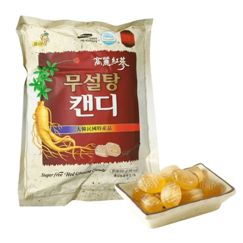 KẸO HỒNG SÂM Hàn Quốc Không Đường 365 Red Ginseng candy túi 500g - Minpharmacy 3 KẸO HỒNG SÂM Hàn Quốc Không Đường 365 Red Ginseng candy túi 500g - Minpharmacy - Ảnh 3