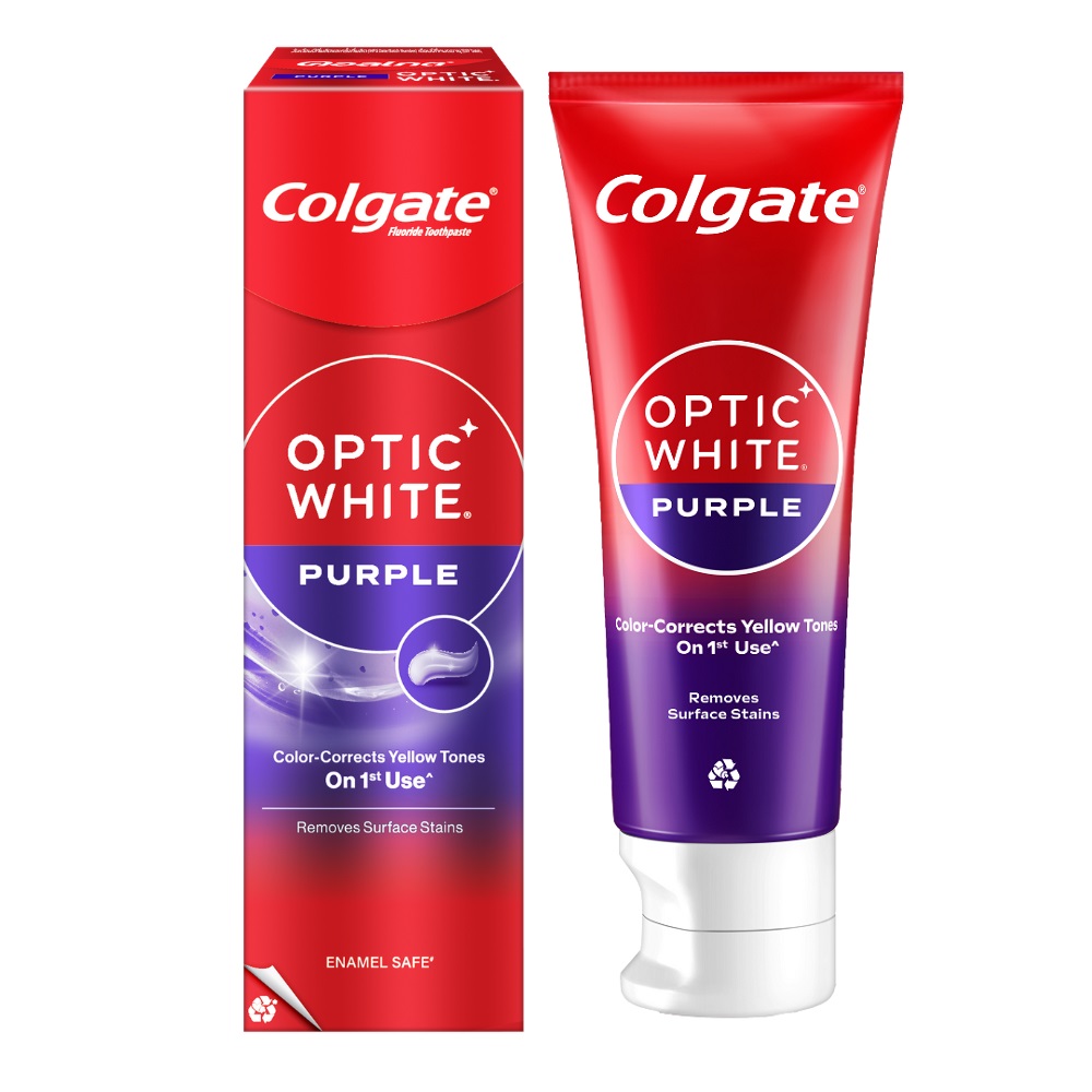 Kem Đánh Răng Colgate Optic White purple - White purple 150g 1 Kem Đánh Răng Colgate Optic White purple - White purple 150g