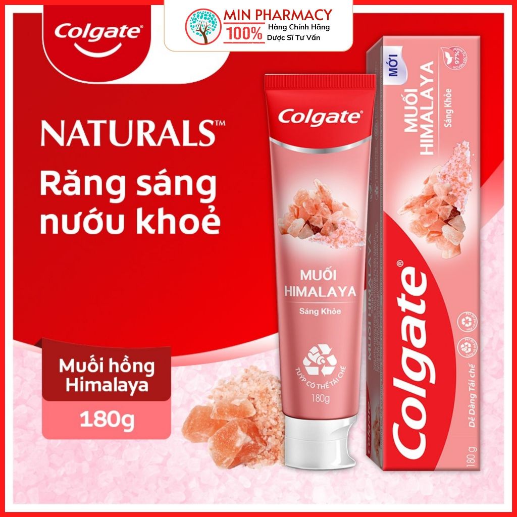 Kem Đánh Răng Colgate Thiên Nhiên Muối Himalaya - Tuýp 180g 2 Kem Đánh Răng Colgate Thiên Nhiên Muối Himalaya - Tuýp 180g - Ảnh 2