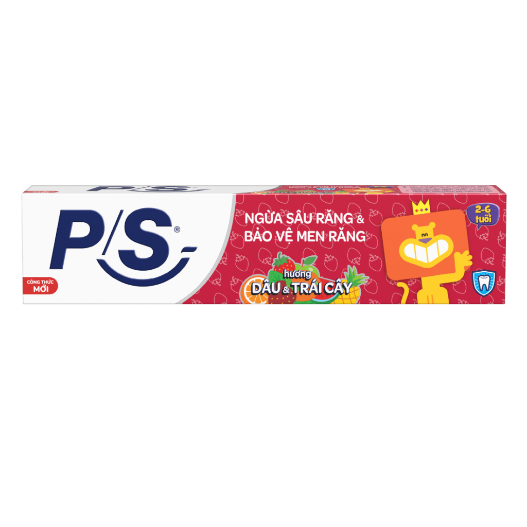 Kem Đánh Răng P/S Cho Bé Tuýp 45g - Hương Dâu 1 Kem Đánh Răng P/S Cho Bé Tuýp 45g - Hương Dâu