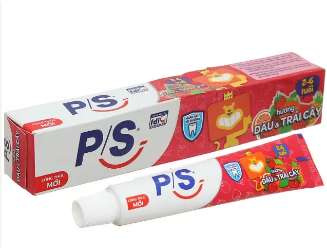 Kem Đánh Răng P/S Cho Bé Tuýp 45g - Hương Dâu 2 Kem Đánh Răng P/S Cho Bé Tuýp 45g - Hương Dâu - Ảnh 2