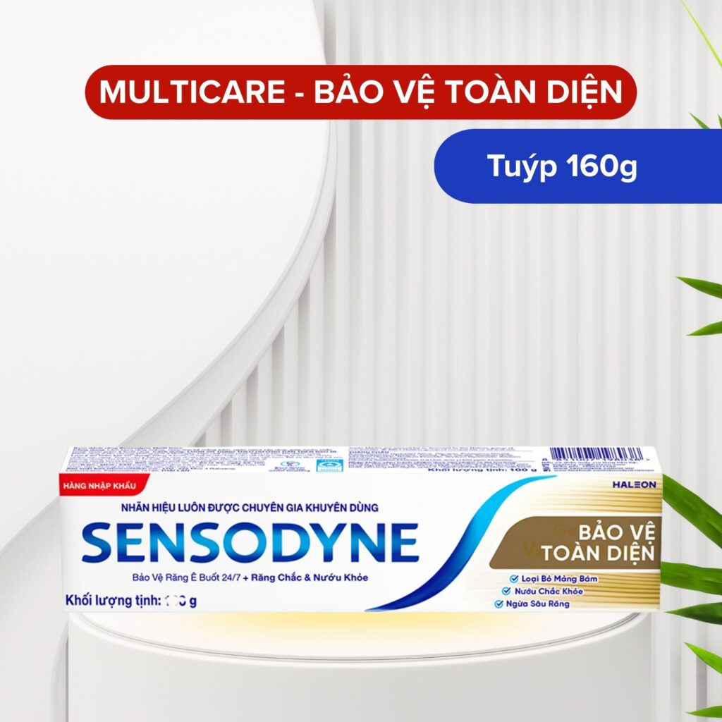 Kem Đánh Răng Sensodyne Multicare 160g Giảm Ê Buốt Và Bảo Vệ Răng Toàn Diện 3 Kem Đánh Răng Sensodyne Multicare 160g Giảm Ê Buốt Và Bảo Vệ Răng Toàn Diện - Ảnh 3