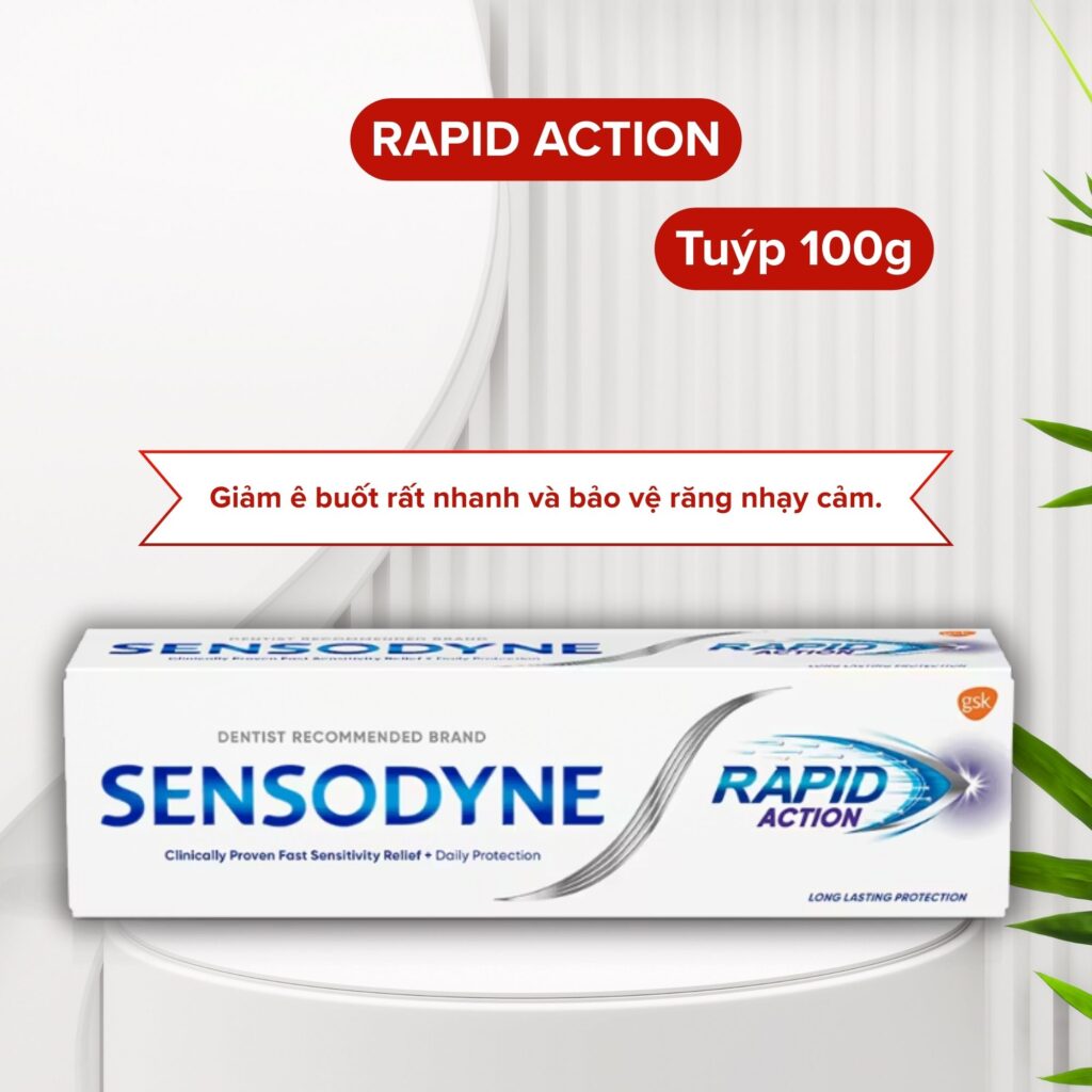 Kem Đánh Răng SENSODYNE - Rapid Action 100G 4 Kem Đánh Răng SENSODYNE - Rapid Action 100G - Ảnh 4