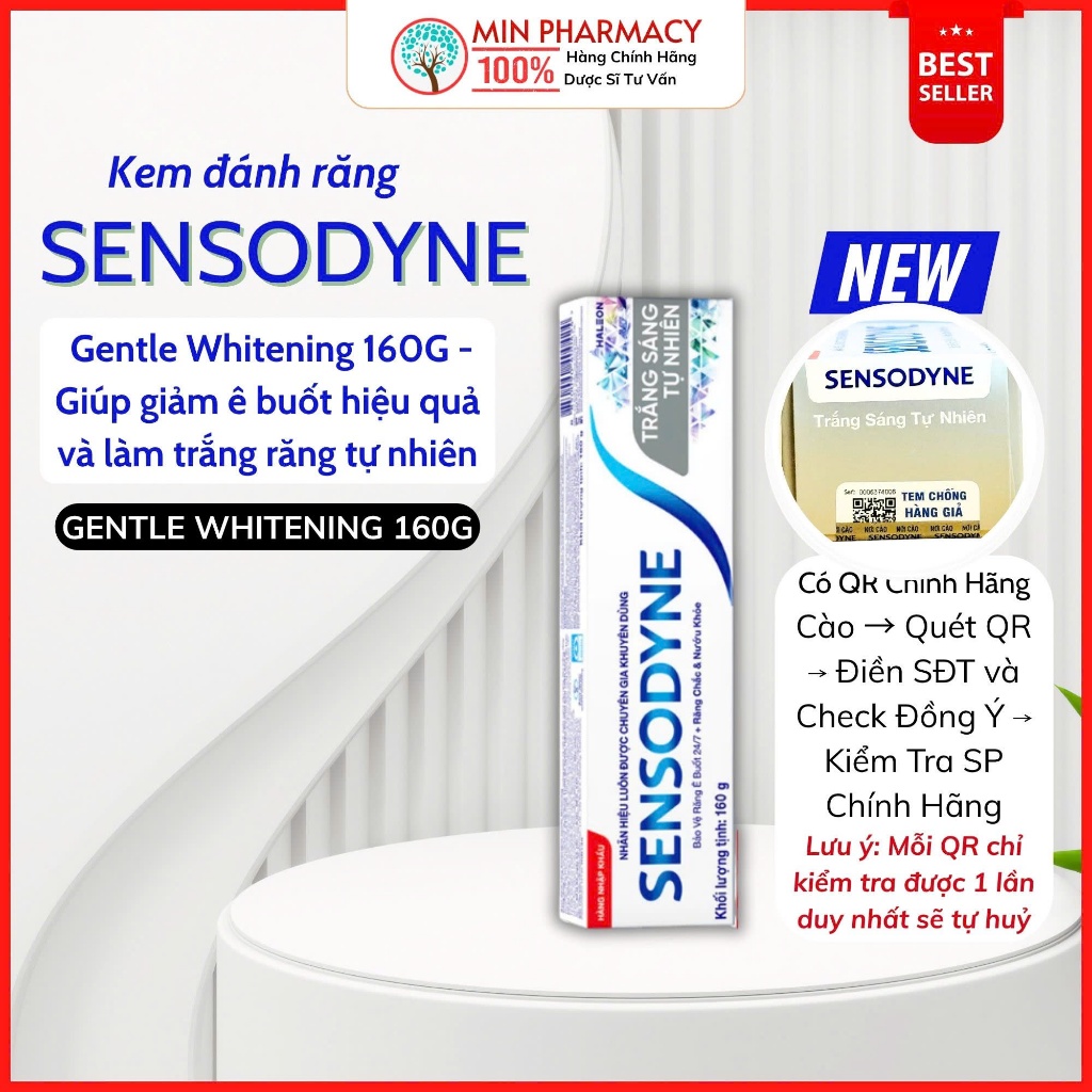 Kem Đánh Răng SENSODYNE - Whitening 160g 4 Kem Đánh Răng SENSODYNE - Whitening 160g - Ảnh 4