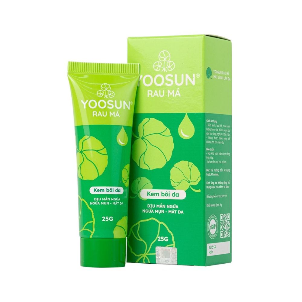 Kem Yoosun Rau Má 25g Hỗ Trợ Ngừa Mụn Giảm Mẩn Ngứa 1 Kem Yoosun Rau Má 25g Hỗ Trợ Ngừa Mụn Giảm Mẩn Ngứa