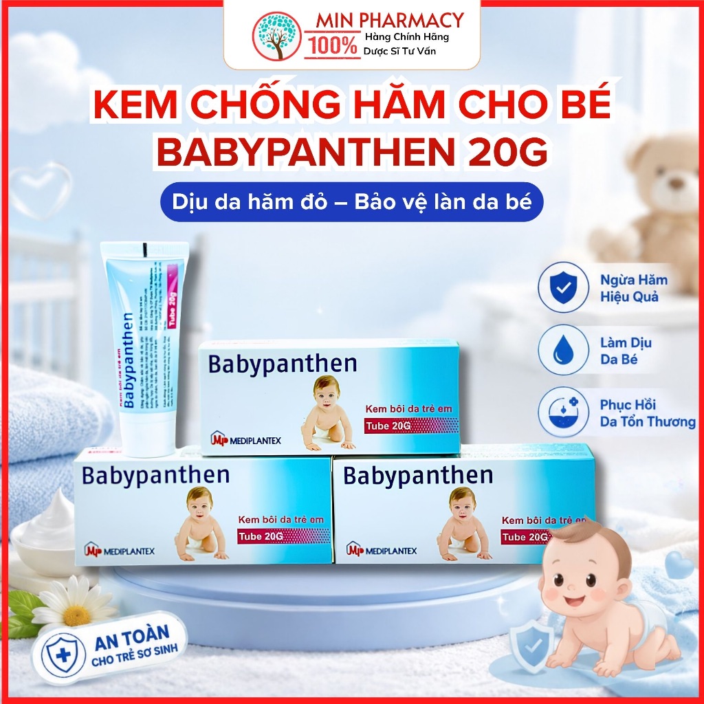 Kem chống hăm Babypanthen (tuýp 20g) 2 Kem chống hăm Babypanthen (tuýp 20g) - Ảnh 2