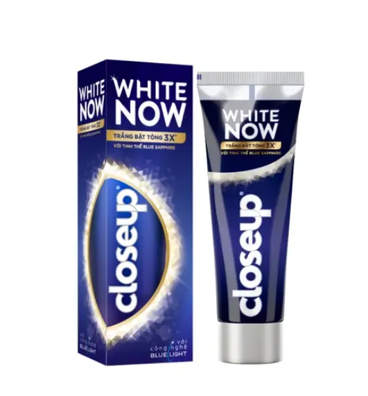 Kem đánh răng Closeup - White Now Với Tinh Thể Blue Sapphire 100g 1 Kem đánh răng Closeup - White Now Với Tinh Thể Blue Sapphire 100g