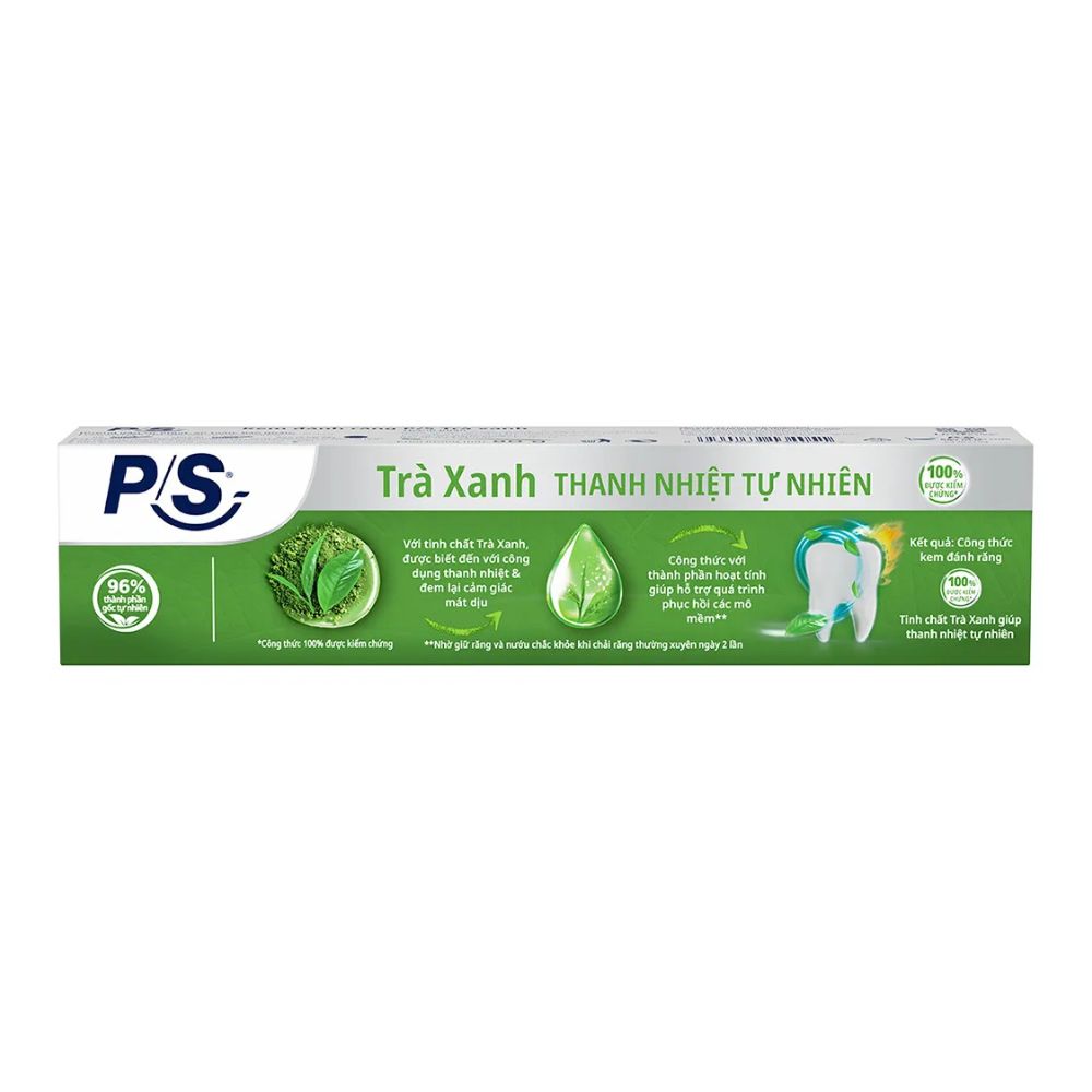 Kem đánh răng P/S - P/S Trà xanh 180g 3 Kem đánh răng P/S - P/S Trà xanh 180g - Ảnh 3