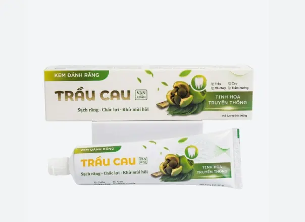 Kem đánh răng Trầu Cau Vạn Xuân 100g 2 Kem đánh răng Trầu Cau Vạn Xuân 100g - Ảnh 2