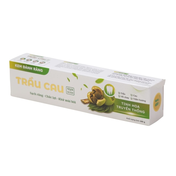 Kem đánh răng Trầu Cau Vạn Xuân 100g 1 Kem đánh răng Trầu Cau Vạn Xuân 100g