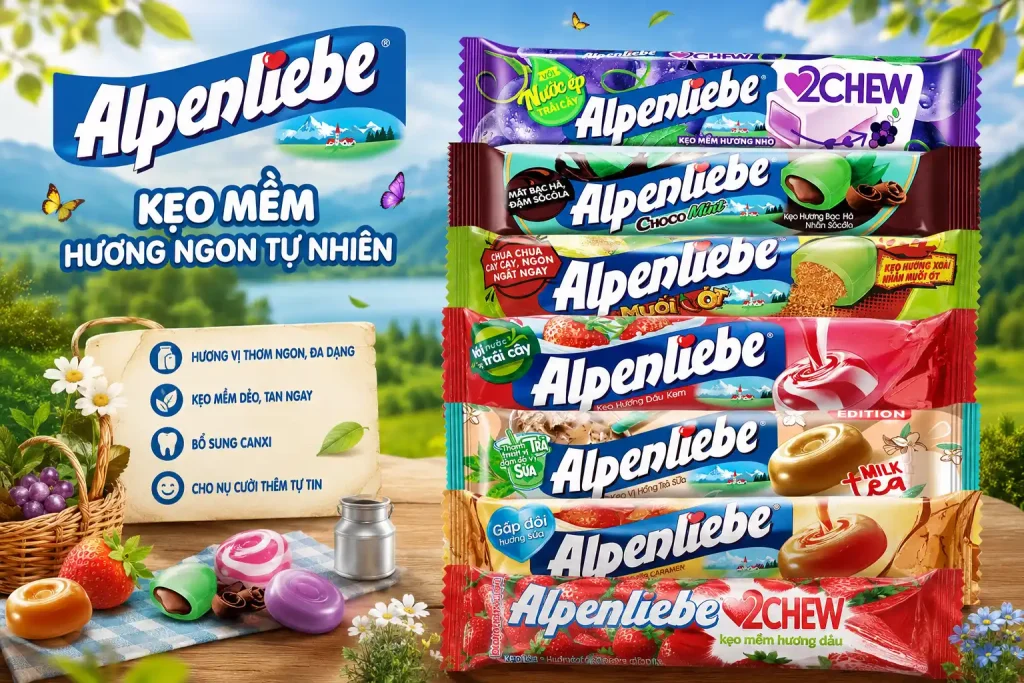 Kẹo Alpenliebe Thỏi 26g Chính Hãng - Xoài nhân muối ớt 2 Kẹo Alpenliebe Thỏi 26g Chính Hãng - Xoài nhân muối ớt - Ảnh 2