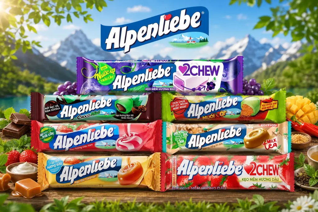 Kẹo Alpenliebe Thỏi 32g Chính Hãng - Sữa caramen 2 Kẹo Alpenliebe Thỏi 32g Chính Hãng - Sữa caramen - Ảnh 2