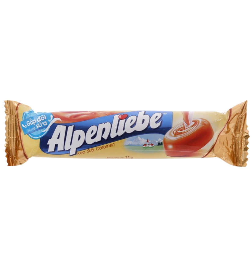 Kẹo Alpenliebe Thỏi 32g Chính Hãng - Sữa caramen 1 Kẹo Alpenliebe Thỏi 32g Chính Hãng - Sữa caramen