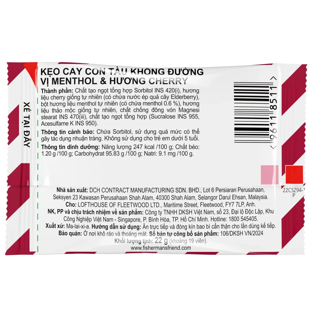 Kẹo Cay Fisherman's Friend Cherry 25g Vị Anh Đào Mát Lạnh 3 Kẹo Cay Fisherman's Friend Cherry 25g Vị Anh Đào Mát Lạnh - Ảnh 3