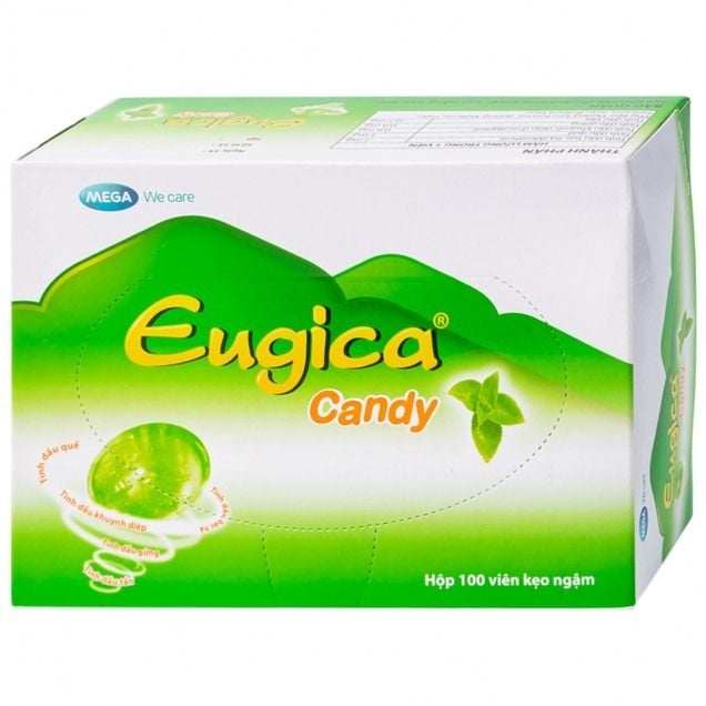 Kẹo Eugica hộp 100 viên Hỗ Trợ Giảm Ho, Làm Dịu Cổ Họng 1 Kẹo Eugica Hộp 100 Viên Hỗ Trợ Giảm Ho, Làm Dịu Cổ Họng