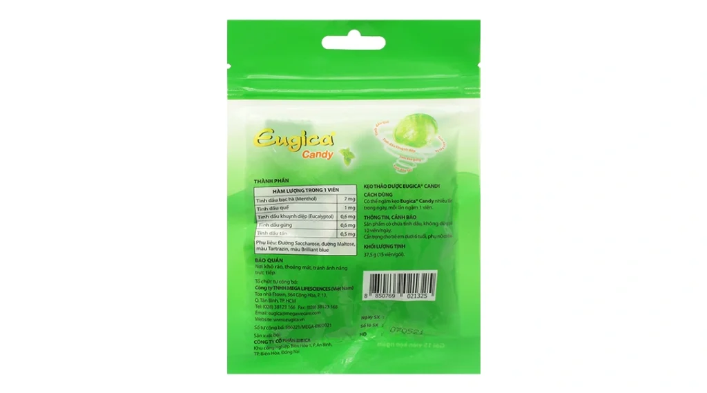 Kẹo Eugica Túi zip 15 viên 2 Kẹo Eugica Túi zip 15 viên - Ảnh 2