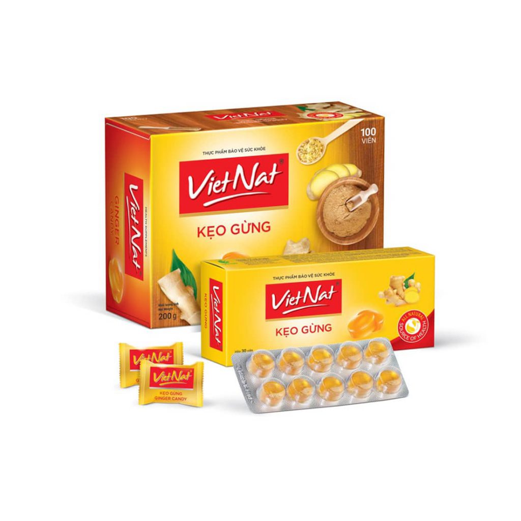 Kẹo GỪNG VIETNAT Hộp 100 viên 2 Kẹo GỪNG VIETNAT Hộp 100 viên - Ảnh 2